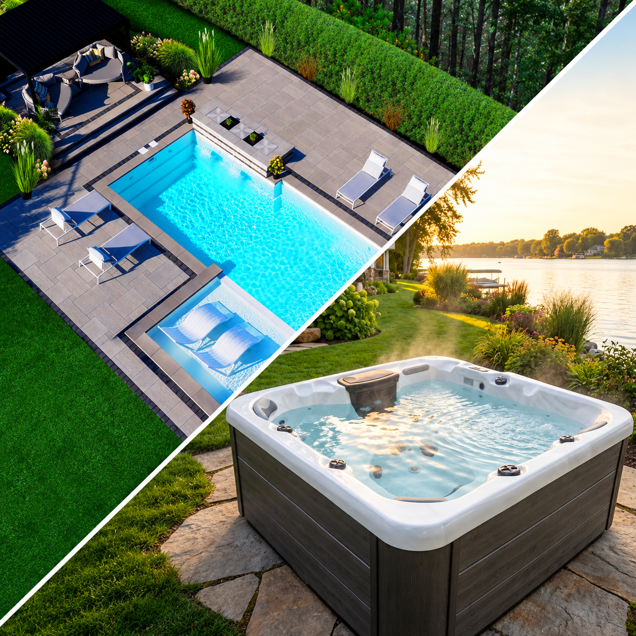 Piscines et spas — visuel d’illustration